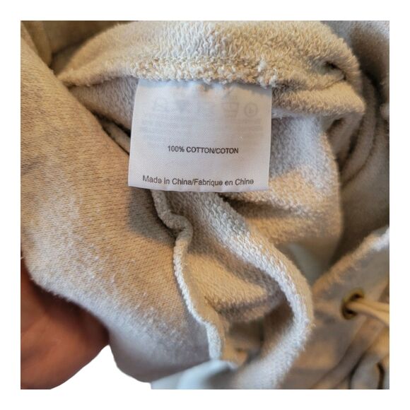 Tory Burch Women's French Terry Wide Leg Sweatpants Size Large Beige - Picture 9 of 9